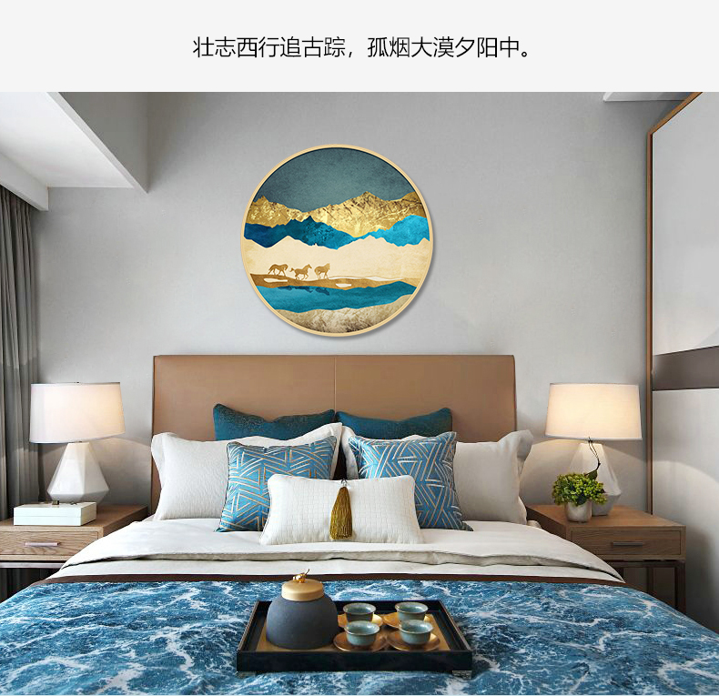 現(xiàn)代簡(jiǎn)約客廳辦公室裝飾畫(huà) 書(shū)房玄關(guān)晶瓷畫(huà) 純手繪油畫(huà) 絲綢之路系列二