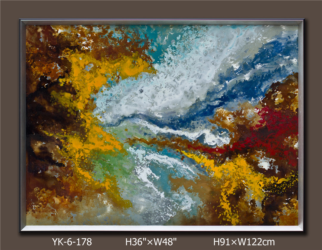 網紅咖啡廳火鍋服裝餐飲飯店鋪房間墻壁墻面裝飾復古工業(yè)風鐵藝畫 花草樹木系列2