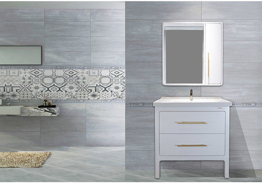 落地式陶瓷浴室柜,現(xiàn)代簡(jiǎn)約實(shí)木浴室柜,GOHGOH浴室柜